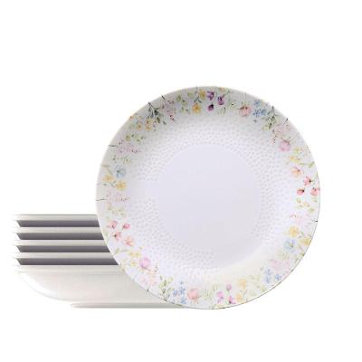 Kit Prato Fundo Tramontina Artemis Em Porcelana Decorada 22 Cm 6 Peças Tramontina