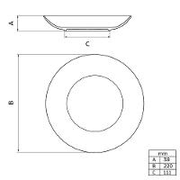 Kit Prato Fundo Tramontina Artemis Em Porcelana Decorada 22 Cm 6 Peças Tramontina - 3