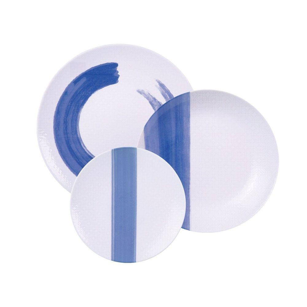 Jogo De Pratos Tramontina Soho Em Porcelana Decorada 12 Peças Tramontina - 1