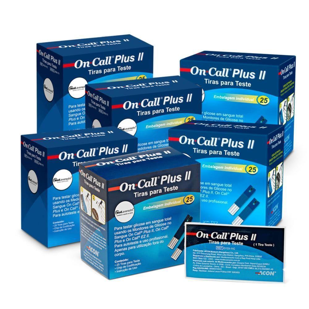 150 Tiras De Glicose Individuais On Call Plus Ii - 1