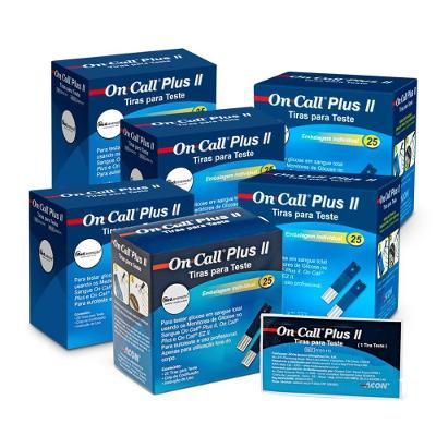 150 Tiras De Glicose Individuais On Call Plus Ii