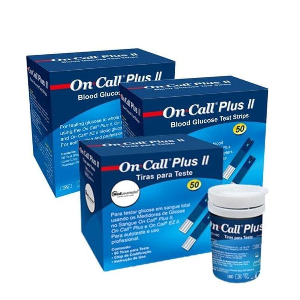 150 Tiras De Glicose On Call Plus Ii - 1