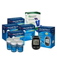 Monitor De Glicose + 200 Tiras De Glicose + 100 Lancetas - 1