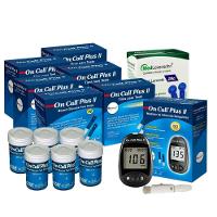 Monitor De Glicose + 300 Tiras De Glicose + 100 Lancetas - 1