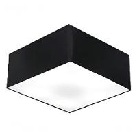 Plafon Quadrado Md-3000 Cúpula Em Tecido 12/25x25cm Preto - Bivolt - 3