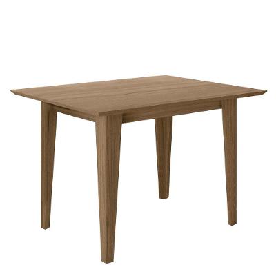 Mesa De Jantar 4 Lugares Tampo Chanfrado 120cm Sem Vidro Kate Carvalho - Poliman