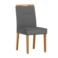 Conjunto Sala De Jantar Mesa 1,60m Com 6 Cadeiras Lectus Ypê/off White/ja02 - New Ceval