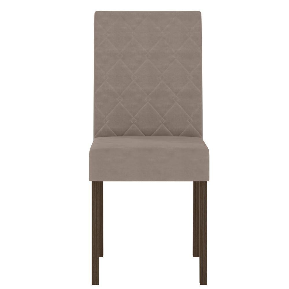 Conjunto Sala De Jantar Mesa Retangular Kate Com Vidro 120cm E 4 Cadeiras Jade Amêndoa/off White - Poliman - 6