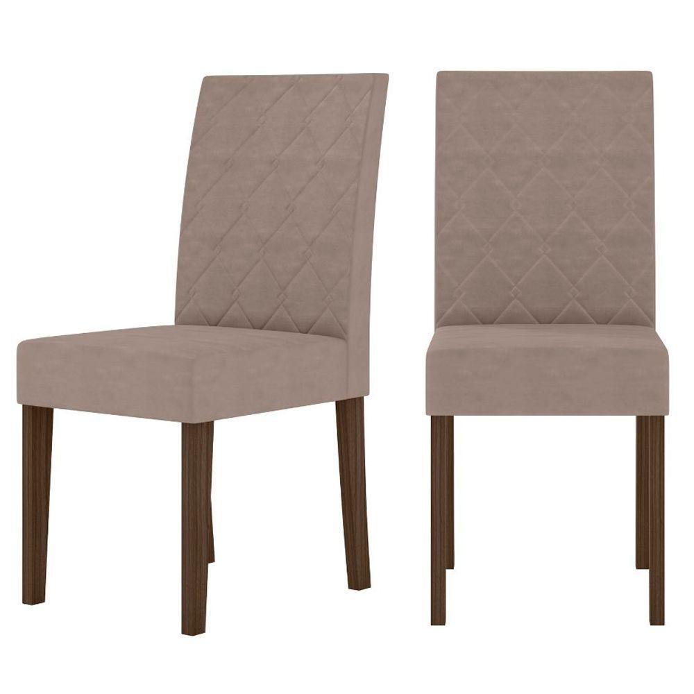 Conjunto Sala De Jantar Mesa Retangular Kate Com Vidro 120cm E 4 Cadeiras Jade Amêndoa/off White - Poliman - 8