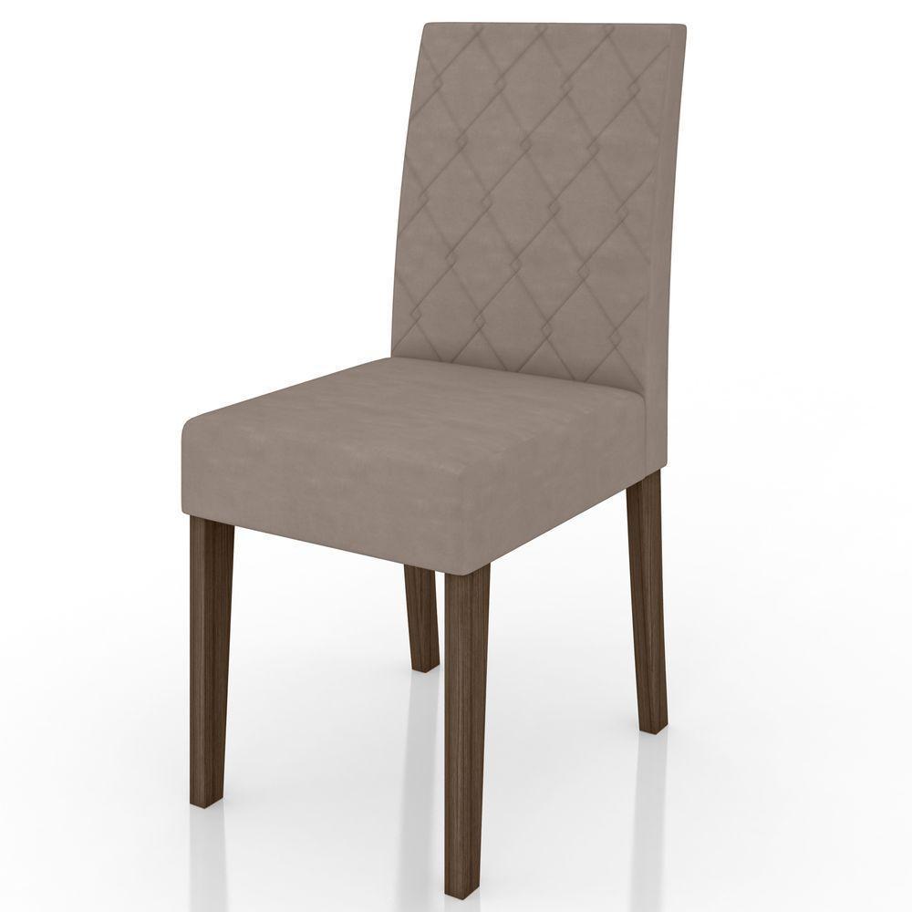 Conjunto Sala De Jantar Mesa Retangular Kate Com Vidro 120cm E 4 Cadeiras Jade Amêndoa/off White - Poliman - 9