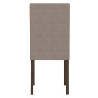 Conjunto Sala De Jantar Mesa Retangular Kate Com Vidro 120cm E 4 Cadeiras Jade Amêndoa/off White - Poliman - 7