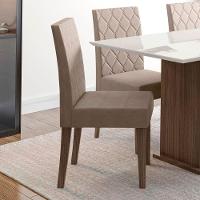 Conjunto Sala De Jantar Mesa Retangular Kate Com Vidro 120cm E 4 Cadeiras Jade Amêndoa/off White - Poliman - 10