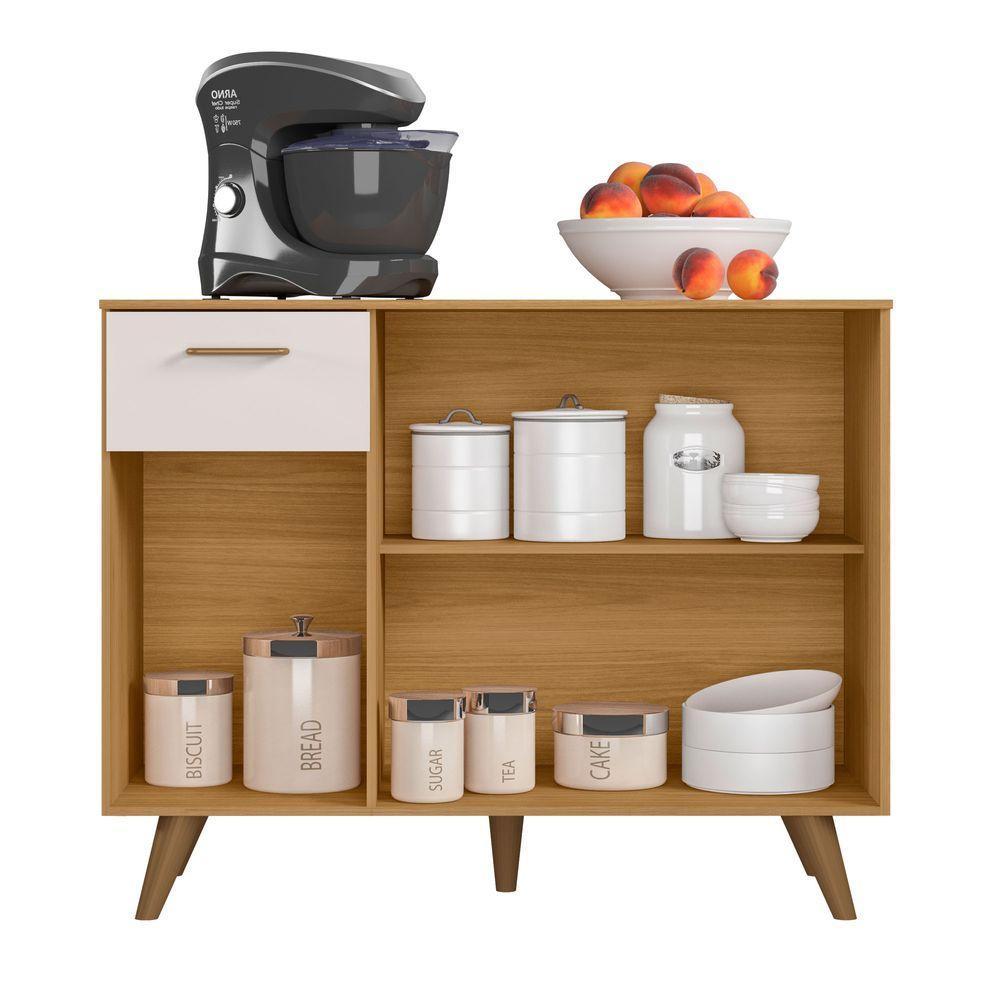 Balcão De Cozinha Com Tampo 1,05cm 3 Portas E 1 Gaveta Freijó Uv/off Acetinado Olinda - Poliman - 3