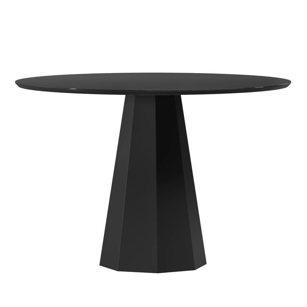 Conjunto Sala De Jantar Mesa Isis 1,17m Com 4 Cadeiras Ana Preto/ypêja03 - New Ceval  - 3