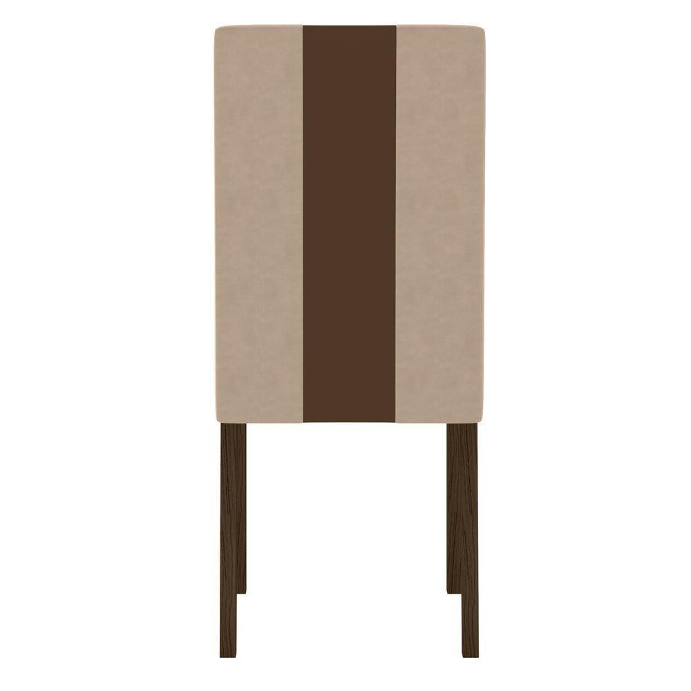 Conjunto Sala De Jantar Mesa Retangular Kate Com Vidro 120cm E 4 Cadeiras Linea Amêndoa/off White - Poliman - 7