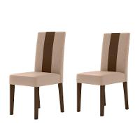 Conjunto Sala De Jantar Mesa Retangular Kate Com Vidro 120cm E 4 Cadeiras Linea Amêndoa/off White - Poliman - 10