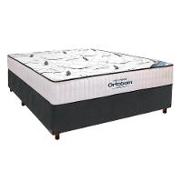 Cama Box Perola + Colchão Casal High Foam Ortobom - 1
