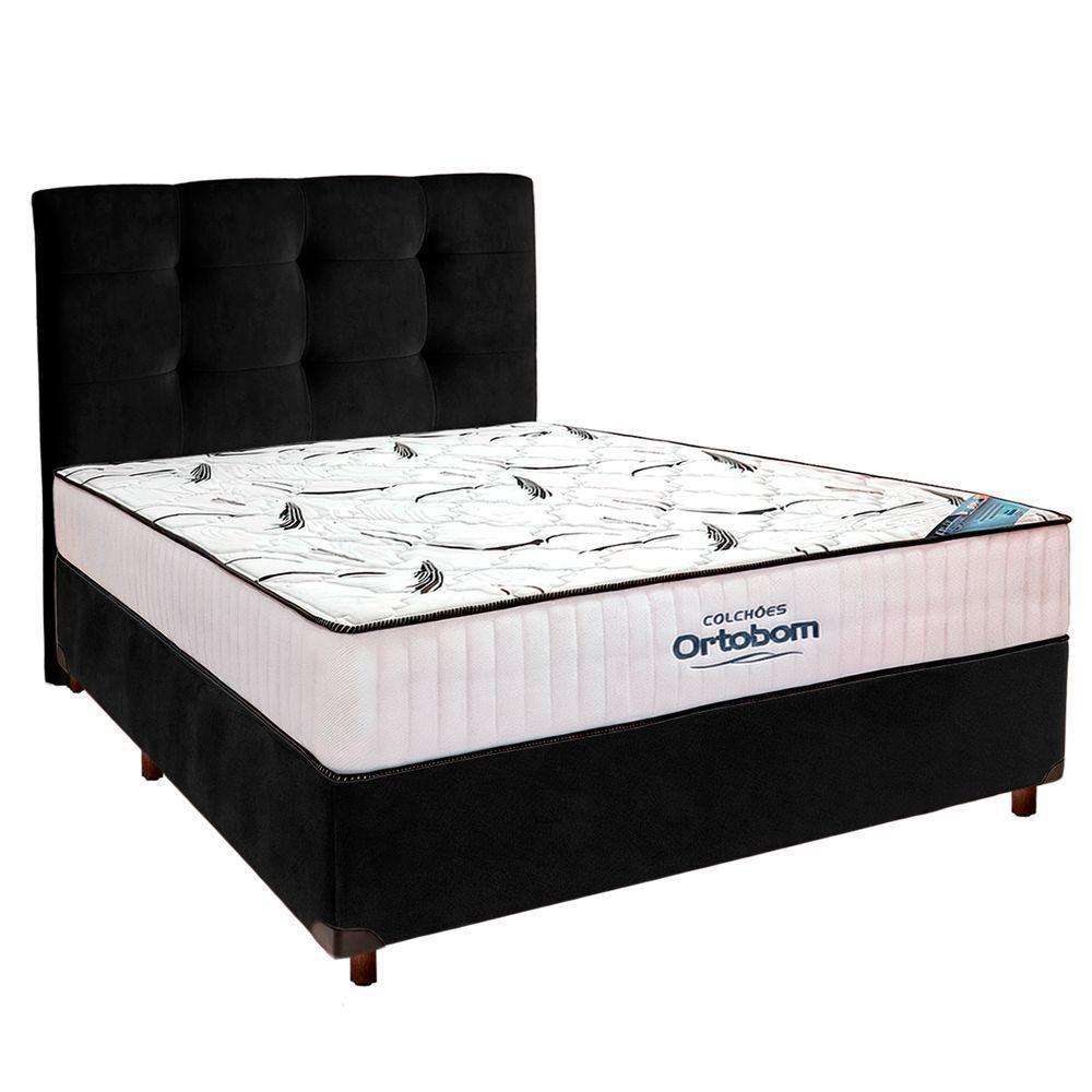 Box Bau Blindado Begetiza + Colchão Queen High Foam Ortobom - 1