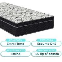 Bau Blindado Perola + Colchão Solteiro Airtech 150 Ortobom - 2
