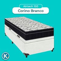 Bau Blindado Perola + Colchão Solteiro Airtech 150 Ortobom