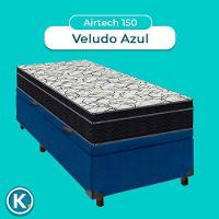 Cama Box Branco + Colchão Solteiro Airtech 150 Ortobom - 3