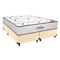 Cama Box Cinza + Colchão Queen High Foam Ortobom - 1