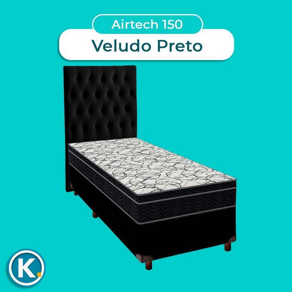 Cama Box Bau Branco + Colchão Casal High Foam Ortobom - 4