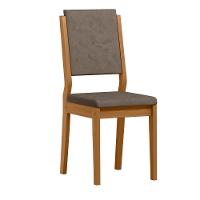 Conjunto Sala De Jantar Mesa Rubi 90cm Com 4 Cadeiras Carol Ypê/off White/lux - New Ceval 