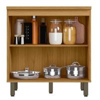 Balcão De Cozinha 80cm 2 Portas Com Tampo Criare Freijó/off Acetinado - Poliman - 2