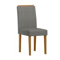 Conjunto Sala De Jantar Mesa Valência 1,35 Com Tampo Giratório E 6 Cadeiras Ana Ypê/off White/ln02 - New Ceval