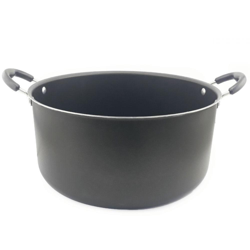 Panela Caçarola Grande Família Aderente com Tampa de Vidro - 6