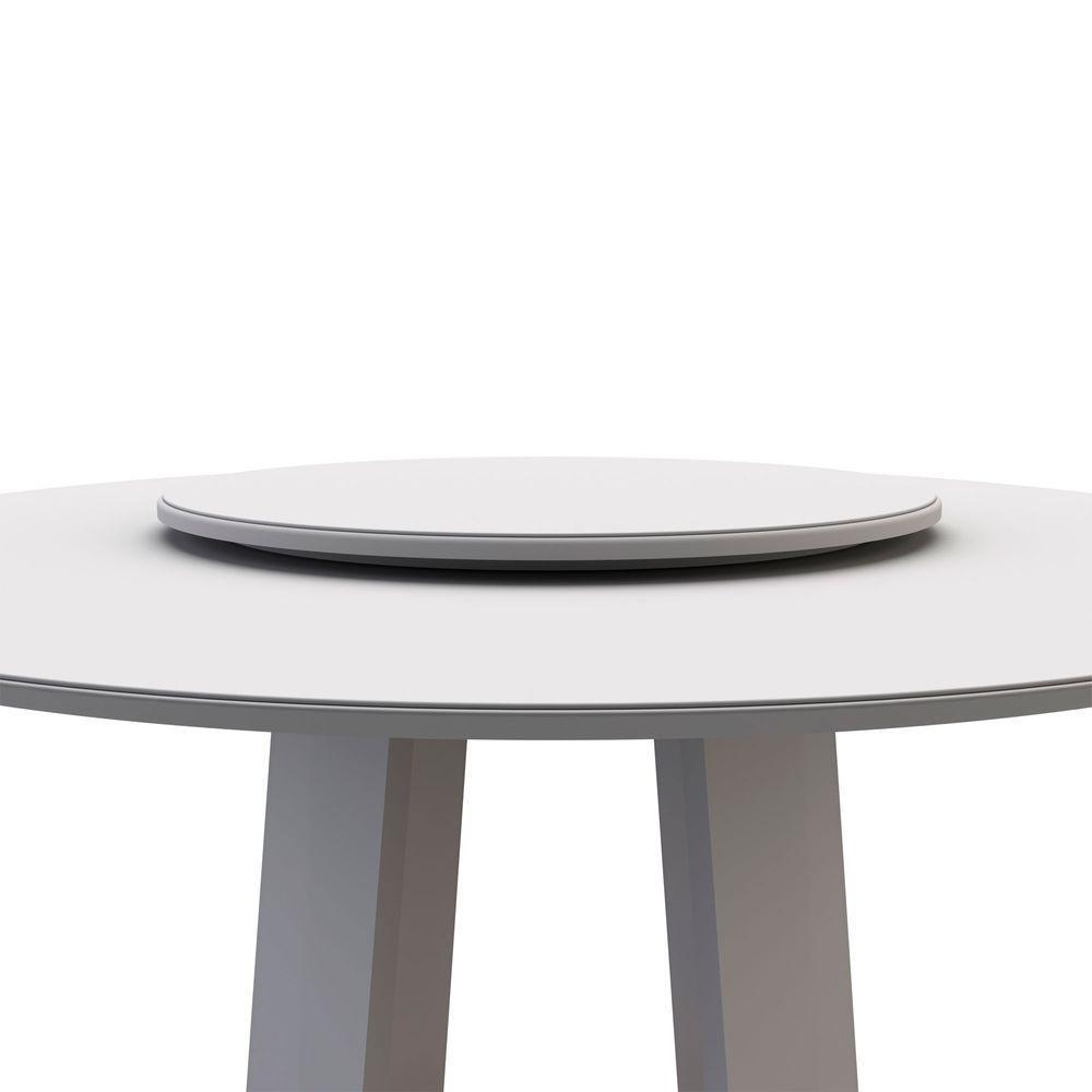 Conjunto Sala De Jantar Mesa Isabela 1,35m Com Tampo Giratório E 6 Cadeiras Amanda Ypê/off White/ja03 - New Ceval - 6