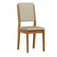 Conjunto Sala De Jantar Mesa Isis 1,00m Tampo Em Mdf Com 4 Cadeiras Carol Ypê/ja01 - New Ceval 