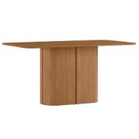 Mesa De Jantar Para 6 Lugares 160cm Tampo Em Mdf Serena Ypê - New Ceval - 1