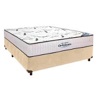 Cama Box Preto + Colchão Casal High Foam Ortobom - 1