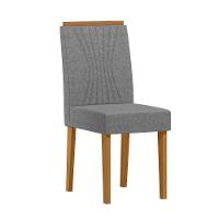 Conjunto Sala De Jantar Mesa Serena 1,80m Com 8 Cadeiras Cecilia Off White/friso Ypê/al07 - New Ceval 