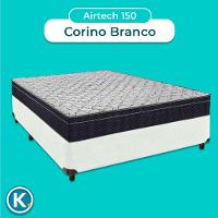 Cama Box Perola + Colchão Casal Airtech 150 Ortobom - 2