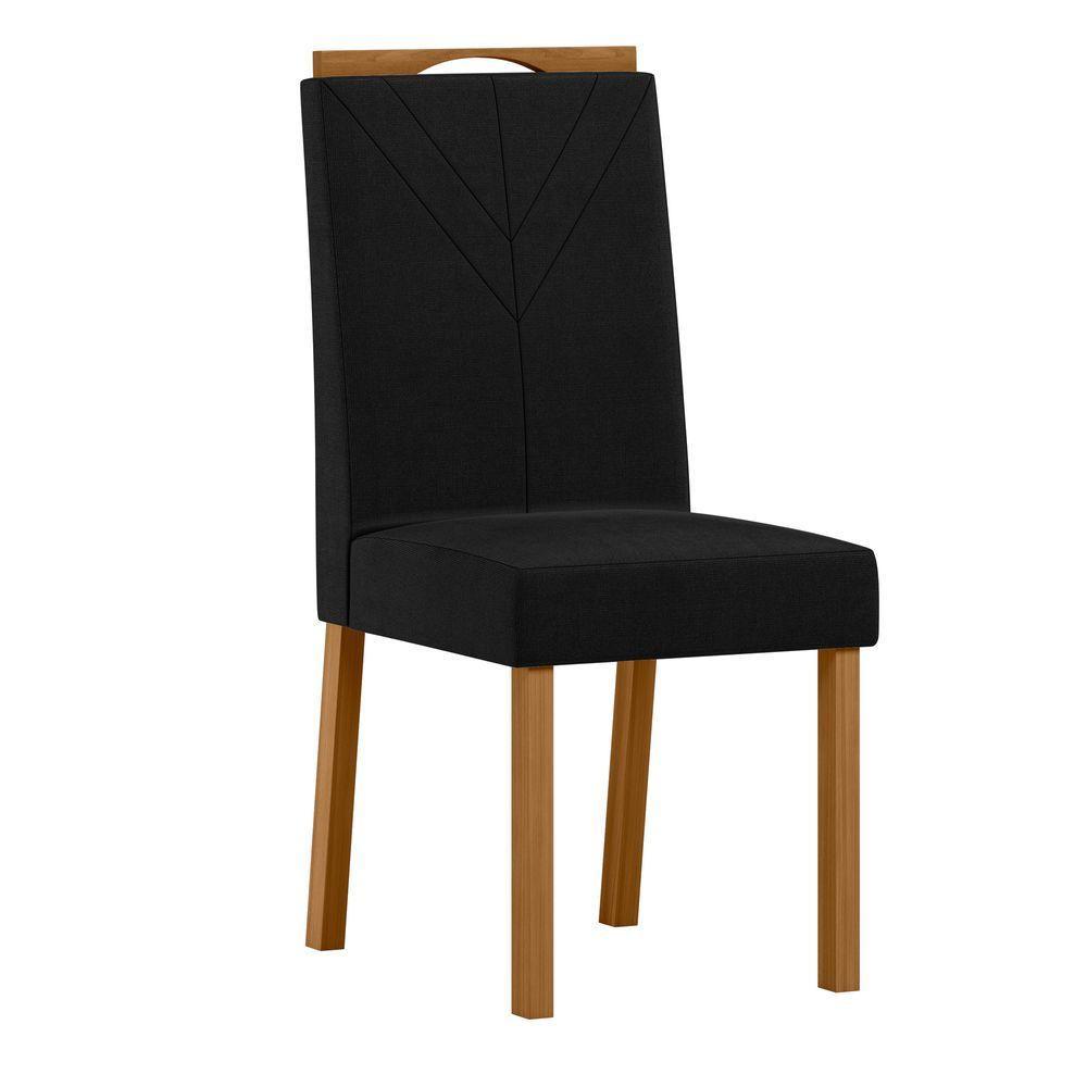 Conjunto Sala De Jantar Mesa Isis 1,35m Com Tampo Giratório E 6 Cadeiras Anitta Ypê/off White/ja03 - New Ceval  - 4