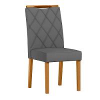 Conjunto Sala De Jantar Mesa Lectus 1,20m Com 4 Cadeiras Sarah Ypê/preto/ja02 - New Ceval