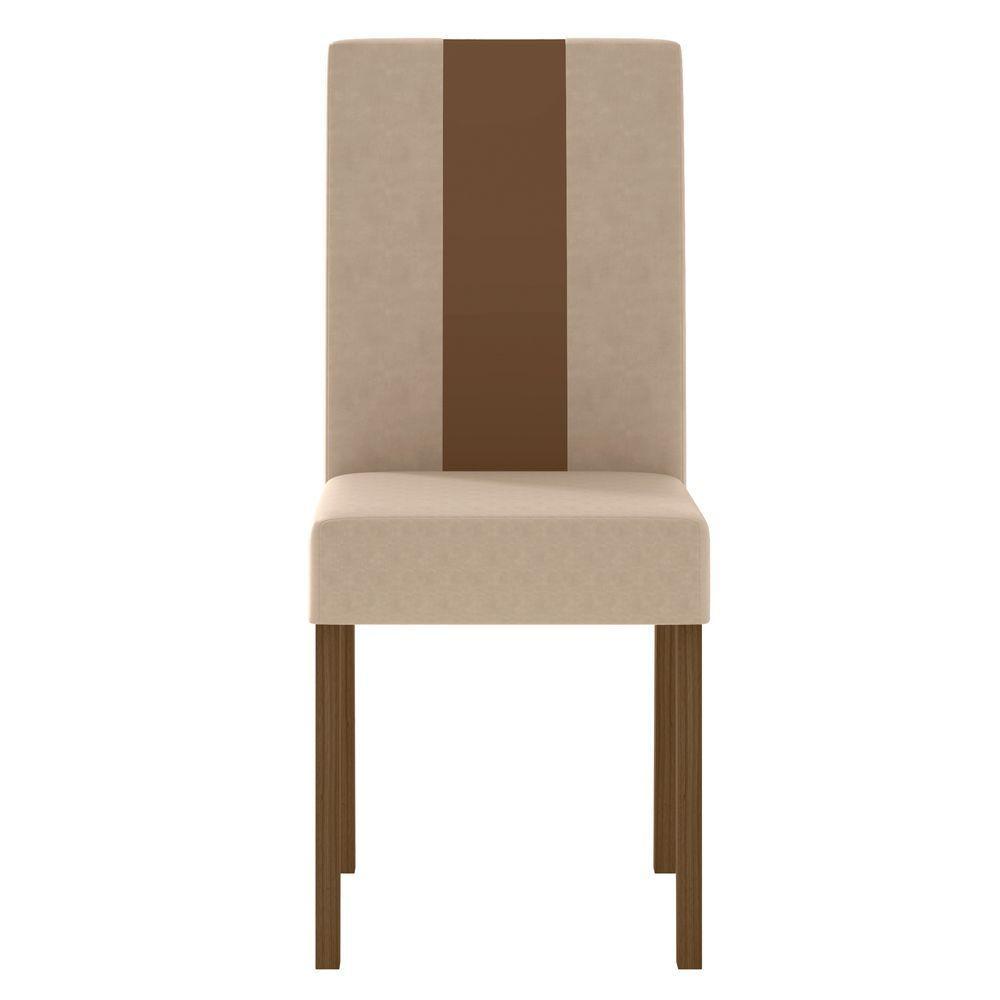 Conjunto Sala De Jantar Mesa Retangular 160cm Helo E 6 Cadeiras Linea Carvalho/off White - Poliman - 6