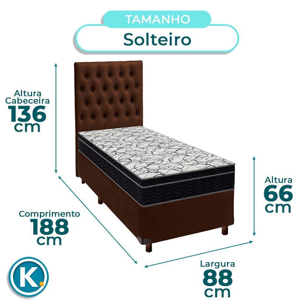 Box Bau Blindado Begetiza + Colchão Casal High Foam Ortobom - 3