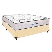 Cama Box Cinza + Colchão Casal High Foam Ortobom - 1