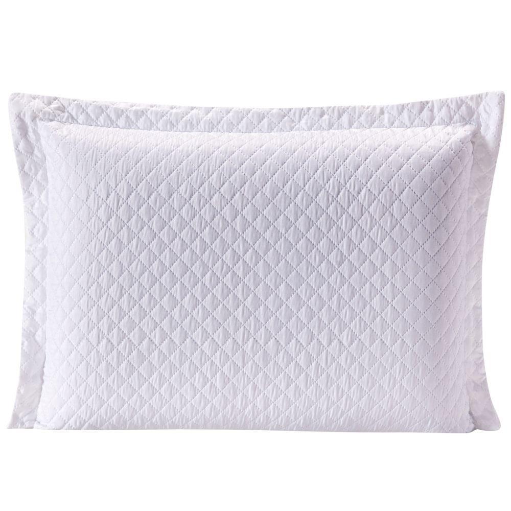 Porta Travesseiro Pratik Branco Avulso Dupla Face com Zíper - 2