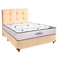 Box Bau Blindado Azul + Colchão Queen High Foam Ortobom - 1