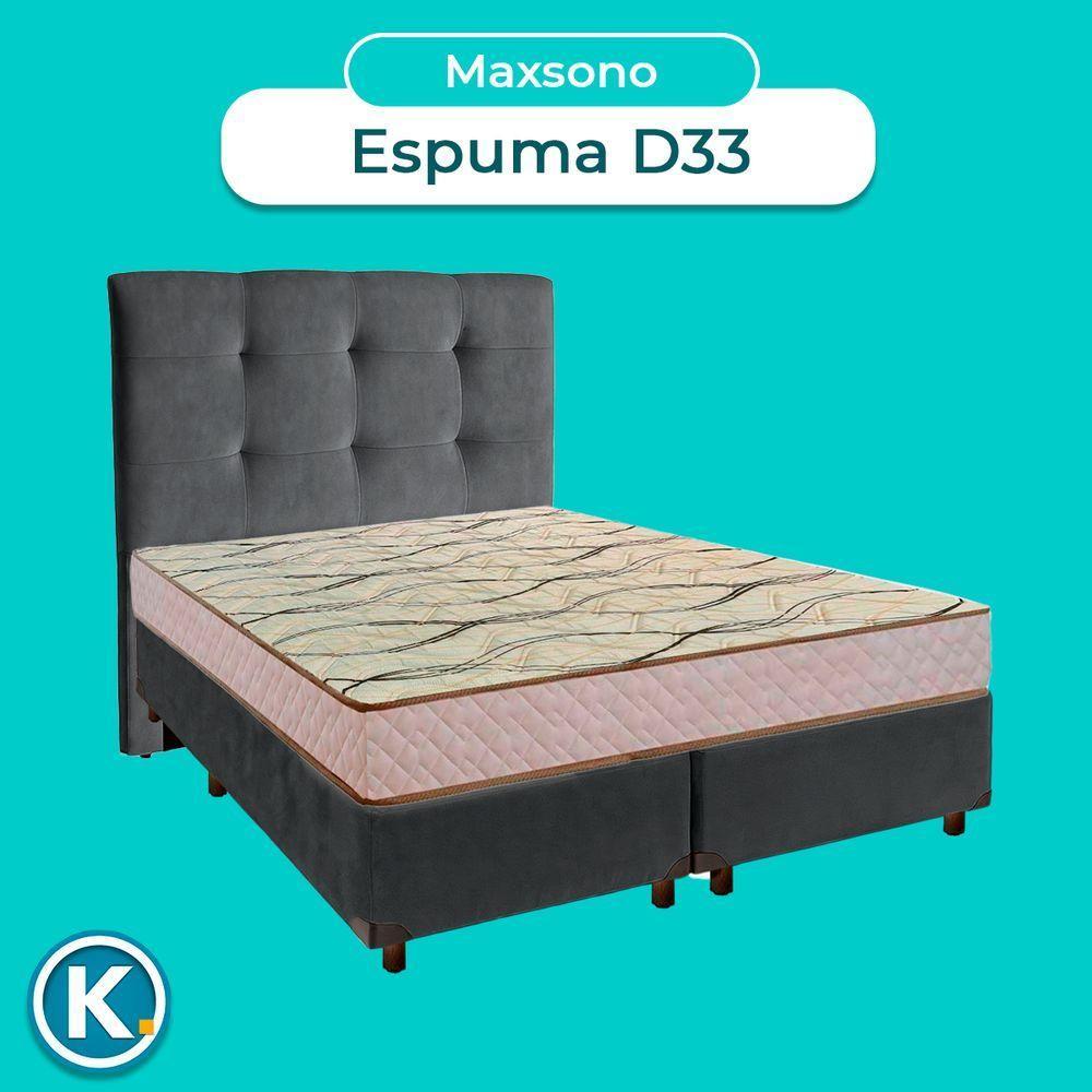 Conjunto Cama Box Blindado Casal + Colchão D33 Maxsono Paropas + Cabeceira - 4