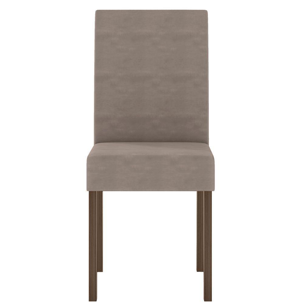 Conjunto Sala De Jantar Mesa Retangular Kate Com Vidro 120cm E 4 Cadeiras Josi Amêndoa/off White - Poliman - 6