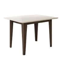 Conjunto Sala De Jantar Mesa Retangular Kate Com Vidro 120cm E 4 Cadeiras Josi Amêndoa/off White - Poliman - 3