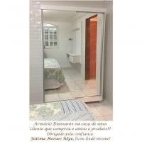 Sapateira De Espelhos Luz Led Magia Móveis Diamante Branco - 7