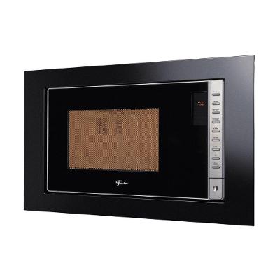 Micro-ondas de Embutir Fischer Fit Line 25L com Moldura e Trava Preto 220V