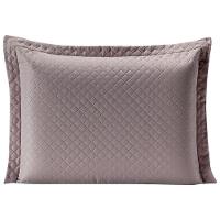 Porta Travesseiro Cinza Rosa Avulso Dupla Face com Zíper - 1